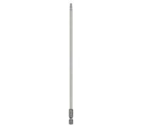 sourcing map Destornillador de cabeza Torx T20 de 1/4 pulgadas, vástago hexagonal de 200 mm de largo, magnética, sin agujero, a prueba de manipulaciones, 6 puntos, destornillador de estrella S2