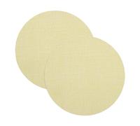 sourcing map Difusor de pantalla redonda de 6.7 pulgadas, antideslumbrante, cubierta de lámpara de tela para escritorio, luz de mesa, foco de luz descendente, amarillo cálido, 2 piezas