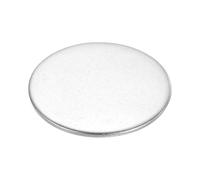 sourcing map Disco de acero inoxidable, 65 mm de diámetro x 2 mm de grosor, etiquetas redondas de metal para grabado, etiquetas, etiquetas de metal, redondas, planas, para grabar, sellar, etiquetas de