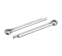 sourcing map Dividido Chaveta Pasadores Inoxidable Acero Clip Sujetador Accesorio para Auto Mecánica 5mmx45 mm
