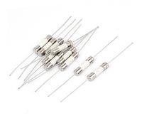 sourcing map Eléctrico Axial Conducido Cerámico Tubo Fusibles 5 x 20mm 250V 15A 10uds