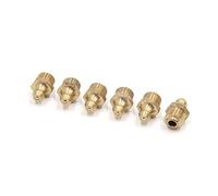 sourcing map Engrasadores Rectos Boquilla De Rosca Para Coche De Latón 6Pcs