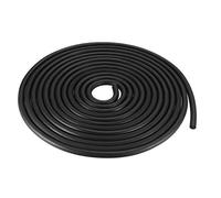 sourcing map Espuma Goma Sello Burlete 8mm Diámetro 5 Metros Largo Negro