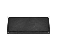 sourcing map Estándar Plástico Rectángulo Aluminio Extrusión Extremo Tapa Negro 20x40mm 10uds