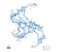 sourcing map Etiqueta Engomada Adhesiva De PVC Con Diseño Impresiones Patrones De Gotas De Agua De La Cubierta Del Wc Tapa De Asiento
