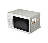 sourcing map Funda de tela para microondas con bolsillos laterales de almacenamiento de 14 x 39 pulgadas, cubierta impermeable a prueba de polvo para microondas, protector de polvo para horno/lavadora