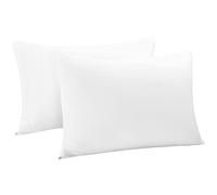 sourcing map Fundas de Almohada con Cremallera Fundas de Almohada Fundas de algodón Egipcio, Paquete de 2 (20 x 36 Pulgadas, Blanco)