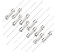 sourcing map Fusibles de Cerámica de Acción Lenta de Conductor Retardo de Tiempo 5mm x 20mm 250V T10A 10uds