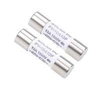 sourcing map Fusibles de Cerámica de Cartucho Dc 1000v Cc 10x38mm Reemplazo Rápido de Soplado para Multímetro Digital 10A 2 piezas