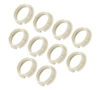 sourcing map G9 Luz Enchufe Anillos Lámpara Pantalla Soporte Adaptador Anillo Reemplazo para Lámpara Accesorios, Blanco Paquete de 10