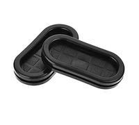 sourcing map Goma Ojal Ovalado Doble Cara Montaje Tamaño 45 x 20mm para Cable Protección 4Uds