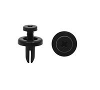 sourcing map Grapa Tornillo Plástico Negro 50 Pcs para Puerta Coche