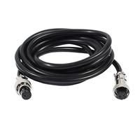sourcing map GX12 2 Terminales hembra conector hembra aéreo cabeza 2m de cable eléctrico