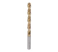 sourcing map Helicoidal Barrena 7.9mm Titanio Revestido (HSS-E) M42 Alta Velocidad Acero 8% Cobalto Recto Vástago para Inoxidable Acero Aluminio Aleación Metal