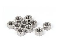 sourcing map Hexagonales Tuercas, 3/8-16 UNC 304 Inoxidable Acero Rosca Hexágono Tuerca 10uds
