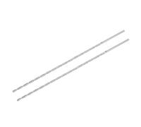 sourcing map HSS (Alta Velocidad Acero) Extra Largo Helicoidales broc*s, 2,5mm broc* Diámetro 200mm Largo 2uds