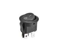 sourcing map Interruptor Basculante para Barco DPST, Interruptor de Palanca Redonda para Barco Marino, 4 Pines ON/OFF AC250V/6A 125V/10A, 5 Unidades