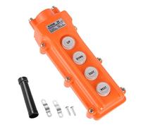 sourcing map Interruptor de Botón de Estación de Control de Grúa Colgante Impermeable Arriba Abajo Este Oeste Norte Sur COB-62 (1 pcs)