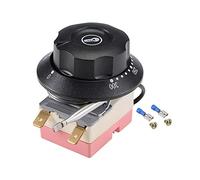 sourcing map Interruptor de control de temperatura NC 250V 16A 50-300C termostato capilar para horno calentador de refrigerador, 2 m, con 2 tornillos y 2 terminales de crimpado