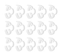 sourcing map Juego de 15 abrazaderas de manguera de plástico resistente de 4,1 a 4,6 mm, con trinquete ajustable, para fontanería, línea de combustible automotriz, color blanco