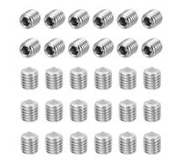 sourcing map Juego de 60 tornillos de punta cónica M10 x 12 mm, tornillos hexagonales de acero inoxidable 304 para accesorios de baño, reparación de muebles, proyectos de bricolaje
