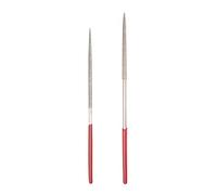 sourcing map Juego de 7 limas de agujas redondas de diamante de 2 mm x 100 mm y 3 mm x 140 mm