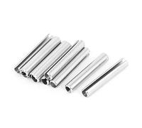 sourcing map Juego de a15081000ux0319 M6 x 40 mm 304 tono de plata