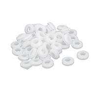 sourcing map Junta de Cable eléctrico Firewall pasamuros de goma blanca de 8 mm de diámetro interior 50pcs