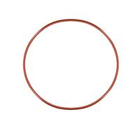 sourcing map Junta tórica de silicona 100 mm x 96 mm x 2 mm VMQ Anillos de sellado Junta de sellado Rojo