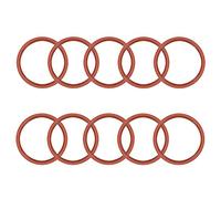 sourcing map Junta Tórica De Silicona 45 mm De Diámetro Exterior 38 mm De Diámetro Interior 3.5 mm De Ancho Anillos De Sello Vmq Junta De Estanqueidad Roja 10 Piezas