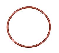 sourcing map Junta tórica de silicona 90mmx83mmx3.5mm VMQ Anillos de sellado Junta de sellado Rojo