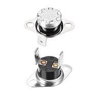 sourcing map KSD301 Interruptor Térmico para 40 °C, Termostato del Interruptor de Control Temperatura 10A Normalmente Abierto NO para Microondas Horno Cafetera Calefacción Eléctrica, 2pcs