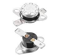 sourcing map KSD301 Interruptor Térmico para 45 °C, Termostato del Interruptor de Control Temperatura 10A 6.3mm Pin Normalmente Abierto NO para Microondas Horno Cafetera Calefacción, 5pcs