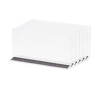 sourcing map L Tipo Estante Divisores, PVC Transparente Armario Estante Separador Organizador Tablillas para Armario Supermercado con Magnética Tira 25 x 4 x 12cm Paquete de 6