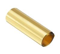 sourcing map Latón Hoja Rollo Metal Lámina Placa 1000mm Longitud