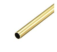 sourcing map Latón Redondo Tubo, 300mm Longitud 9mm OD 0,5mm Pared Grosor, Sin Costura Recto Tubería Tubo