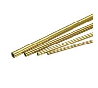sourcing map Latón Tubo, 3mm 4mm 5mm 6mm OD x 1mm Pared Grosor 300mm Longitud Metal Tubo, Paquete de 4