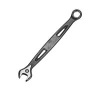 sourcing map Llave combinada de 10 mm, métrica, extralarga, caja de 12 puntos y extremo abierto, acero al carbono, llave de grado industrial de doble extremo para reparación de muebles automotrices