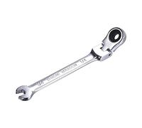 sourcing map Llave combinada de trinquete de cabeza flexible de 1/4 pulgadas SAE 72 dientes Llave de trinquete de 12 puntos con extremo de caja Herramientas, Cr-V