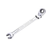 sourcing map Llave combinada de trinquete de cabeza flexible de 11/32 pulgadas SAE 72 dientes 12 puntos de trinquete caja terminada llave herramientas, Cr-V