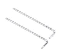 sourcing map Llave de estrella Torx T25 a prueba de manipulaciones, brazo largo en forma de L de 5,1 pulgadas, acero CR-V, 2 piezas