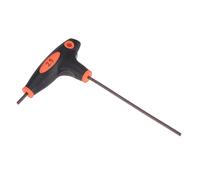 sourcing map Llave hexagonal de 2,5 mm con mango en T de doble extremo, acero métrico S2