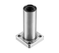 sourcing map LMK10UU Extra Largo Cuadrado Brida Lineal Bolas Rodamientos, 10mm Interior Diámetro, 19mm OD, 55mm Longitud