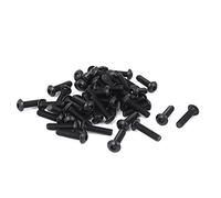 sourcing map M 2,5 x 10 mm cabeza hexagonal DIGITALJIMS perno tornillo negro 50 piezas
