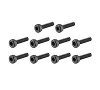 SOURCING MAP M 2 x 7 mm acero de aleación perno hexagonal tornillos de cabeza hueca 50 piezas