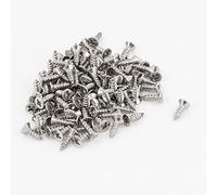 sourcing map M 3 x 10 mm Phillips cabeza plana de acero inoxidable tornillos rosca chapa 100 piezas