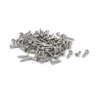 sourcing map M1.8 x 8 mm de cabeza plana Phillips Fijaciones Tornillo autorroscante 100 pcs