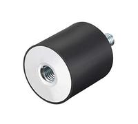 sourcing map M10 Macho Hembra Goma Soportes, Amortiguador, para Motor Generador Compresor Garaje Reversa Ósmosis Bomba Impacto Aire Generador Coche Bobinas, D40mmxH40mm