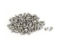 sourcing map M2.5 x 6 mm Tornillos de Cabeza Torx Tornillos fijadores panorámica de 304 acero inoxidable 100pcs