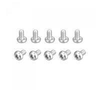 sourcing map M2.5x4mm Torx Seguridad Máquina Tornillos, 20uds 316 Inoxidable Acero Plana Cabeza Manipulación Prueba Tornillo Sujetadores Pernos